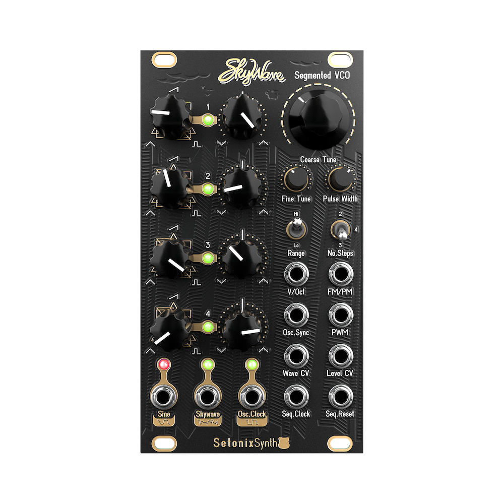 SetonixSynth SkyWave セグメント VCO モジュール SkyWave Segmented VCO & Scaffold Expander - Eurorack